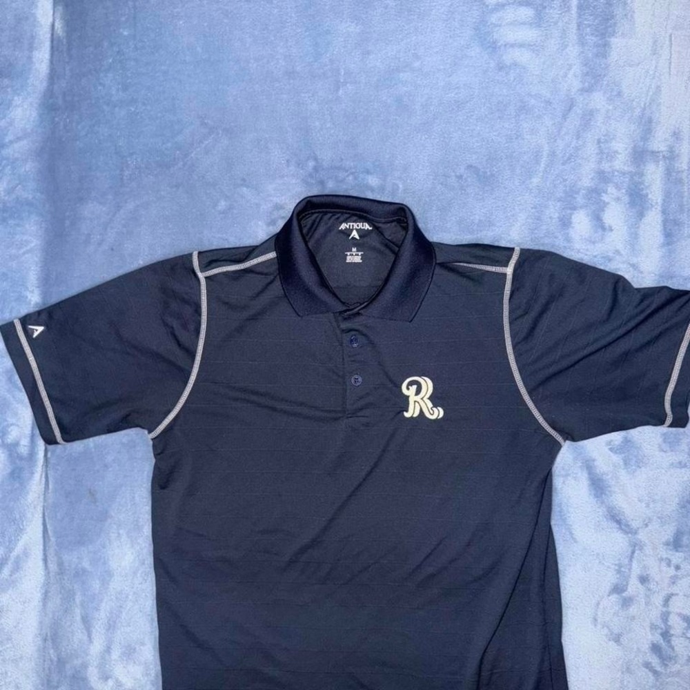 Antigua black polo shirt with white logo Size‎ M